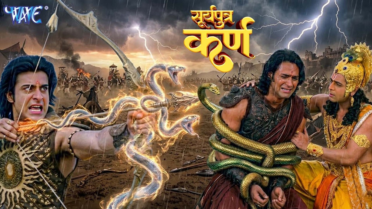 कर्ण ने चलाया वासुदेव के सामने अर्जुन पर नागपाश अस्त्र || Suryaputra Karn