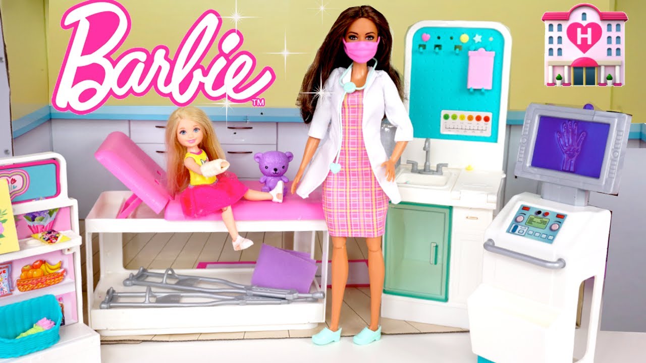 Barbie Dolls Fast Care Clinic Pretend Play - Titi Toys & Dolls