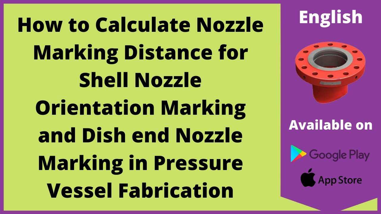 How to calculate Nozzle Marking Distance for Shell & Dish End Nozzle Orientation |English|Let'sFab
