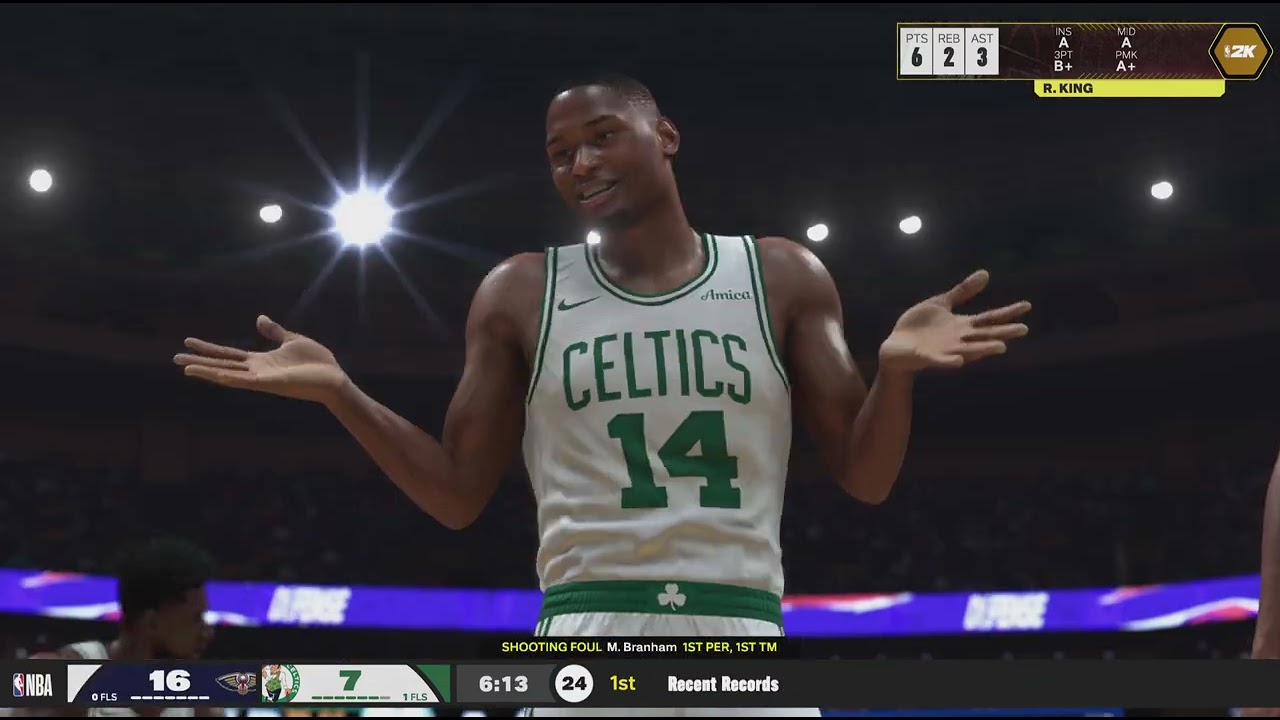 NBA 2K26 Pelicans rebuild year 8 game 73 pelicans celtics