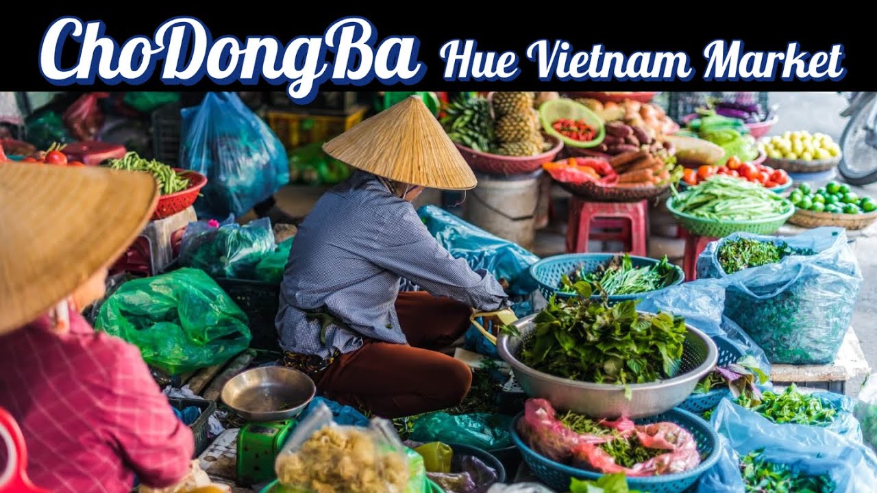 Exploring 'Cho Dong Ba' Vietnam 🛍️| Virtual Travel Vlog of Hue’s Biggest Market 🏞️🎥 | 