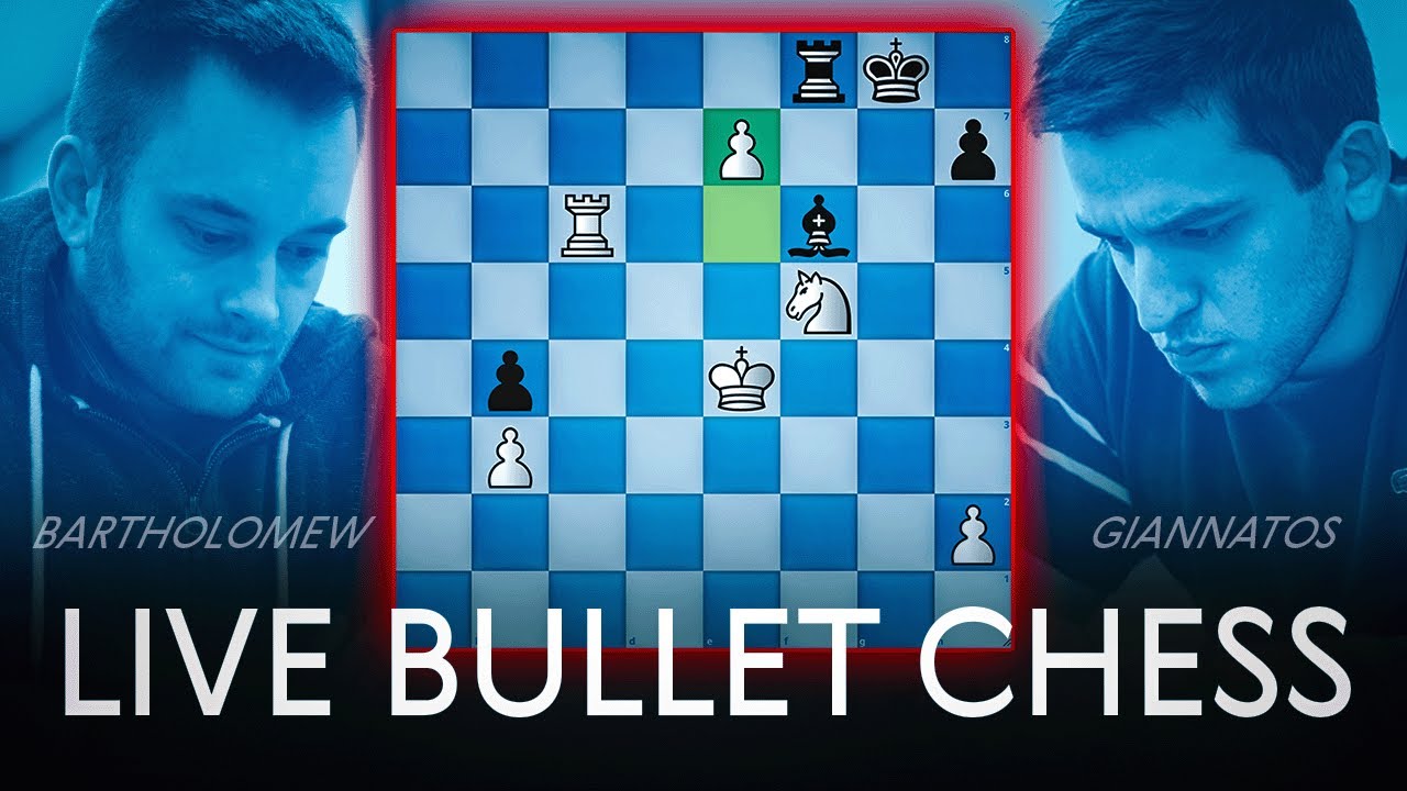 Live Bullet Chess: IM Bartholomew vs. NM Peter Giannatos
