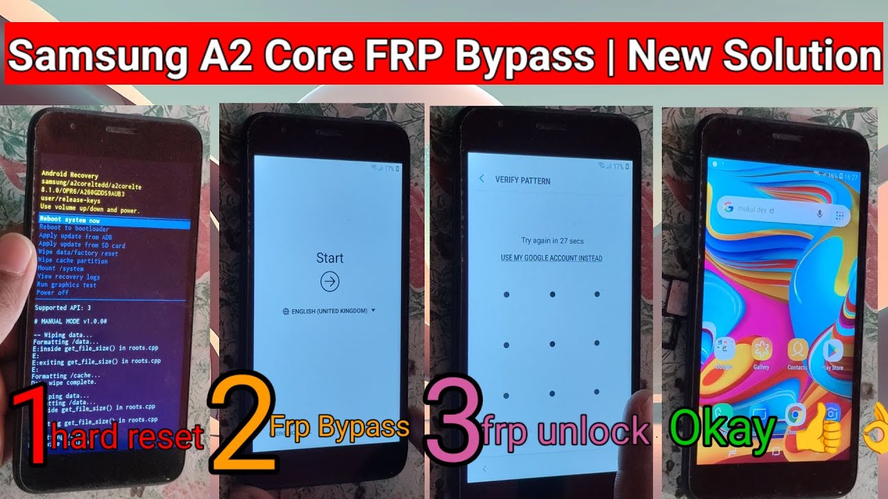 Samsung A2 Core FRP Bypass | New Solution 2025 | Samsung A2 Core Google Account Bypass Without Pc |