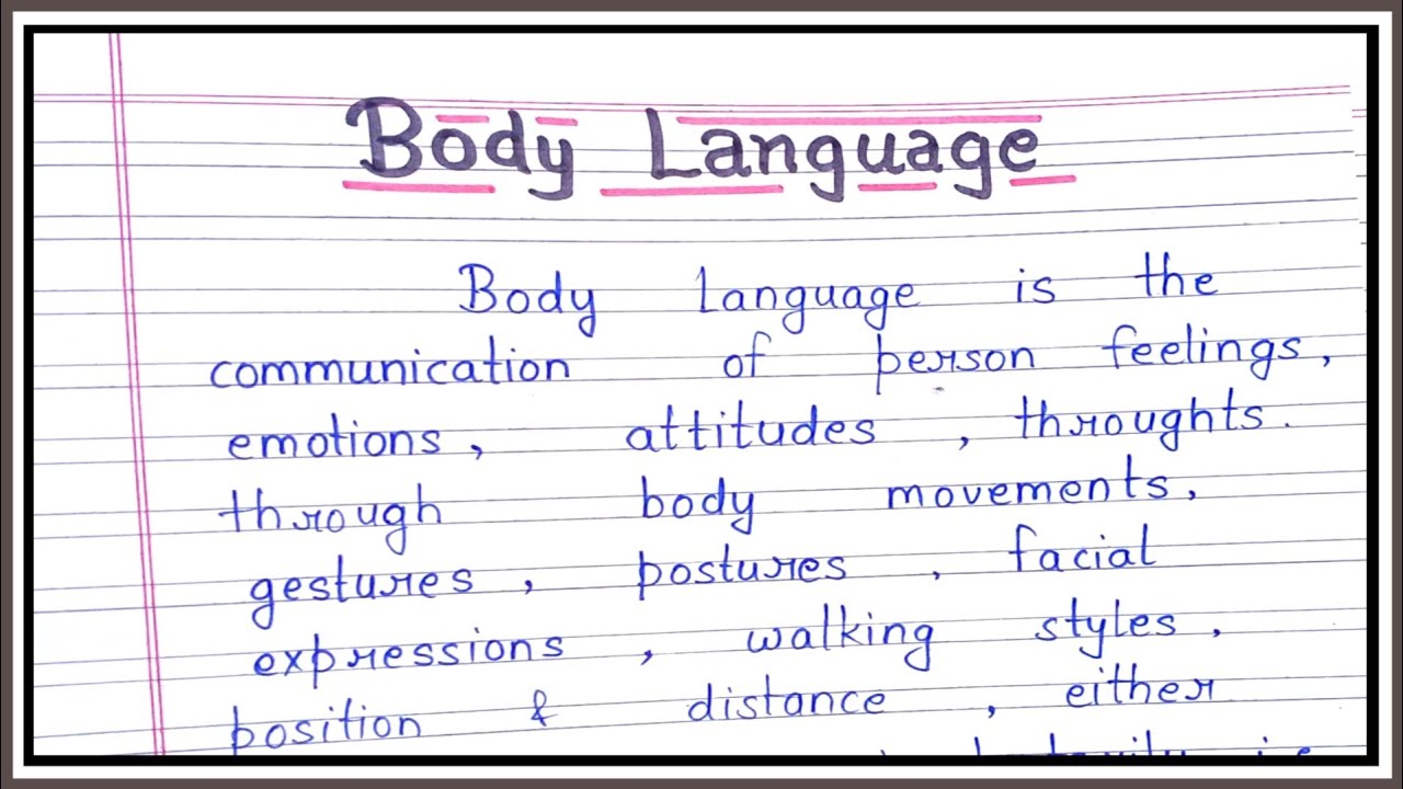 Body Language/Body language kya hota hai/What do you mean by Body Language ||