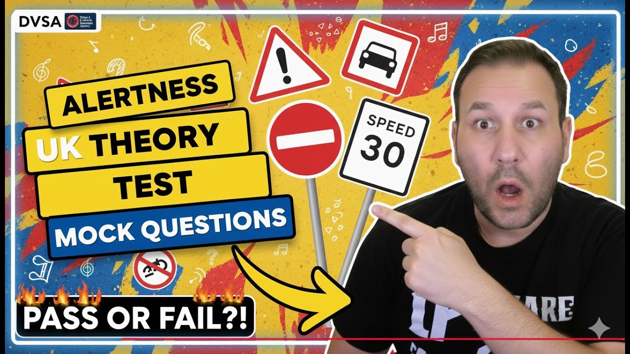 2025 ALERTNESS car driving UK theory test | DVSA DVLA practice test 2025 updated