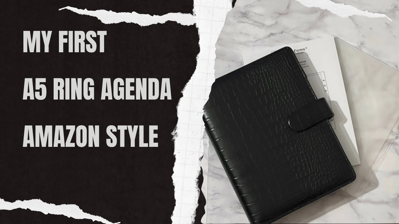 My first A5 Ring Planner Setup- Amazon Style
