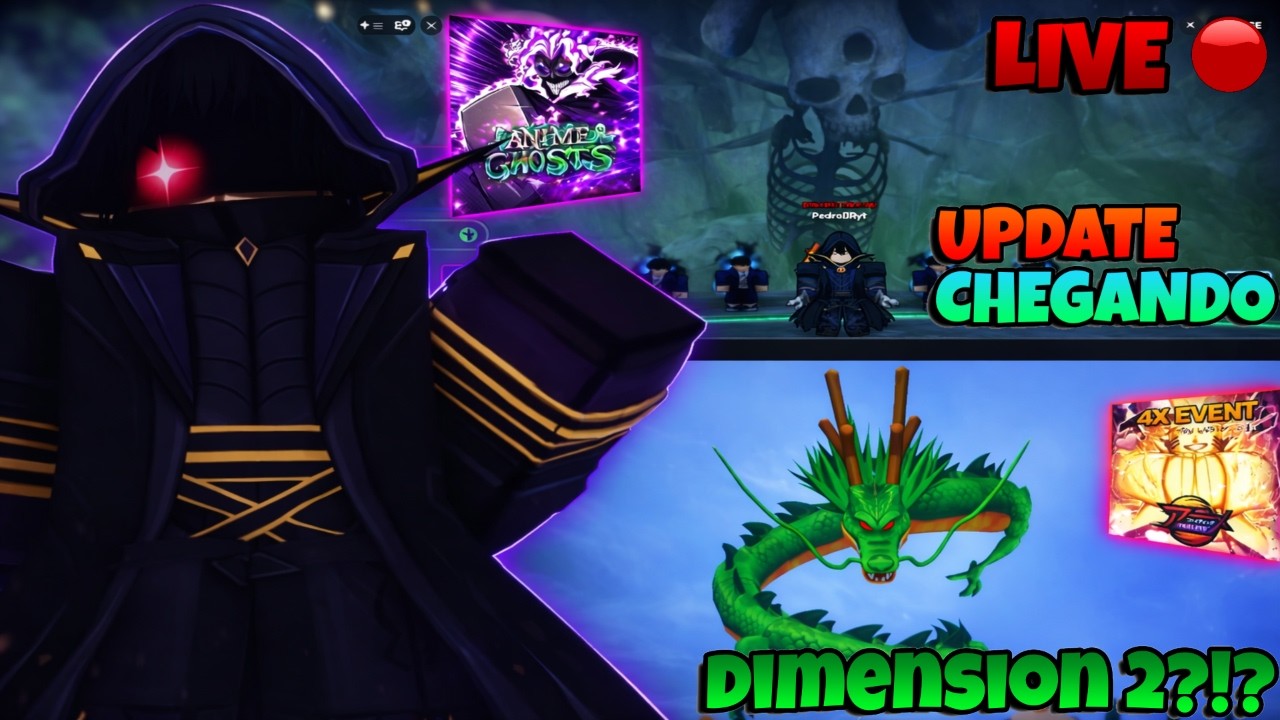 👻MINI UPD HJ DO ANIME GHOST🔥🐲ESPERANDO A UPDATE DO AFS!! SEGUNDA DIMENSÃO CHEGANDO!🔥UGPHONE: pedro7