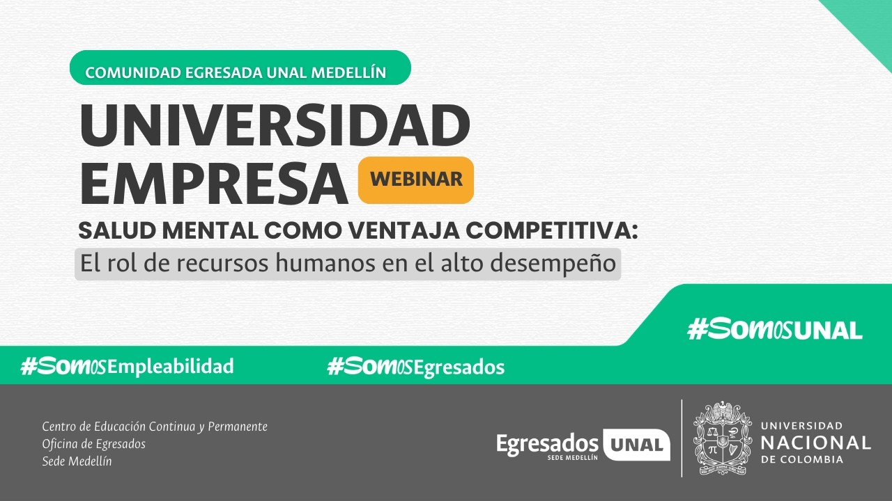 Webinar Universidad  Empresa Salud mental como ventaja competitiva  el rol de recursos humanos en