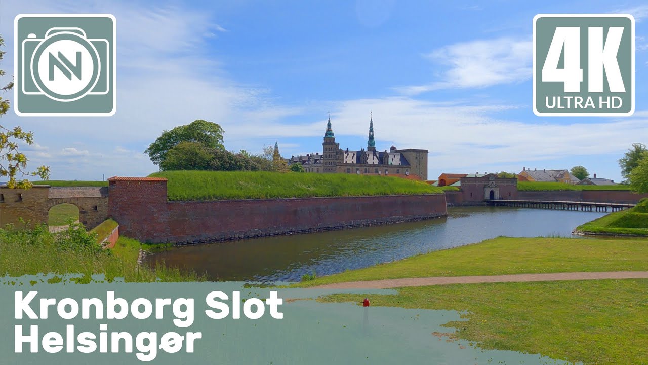 4K Virtual Walk - Kronborg Slot, Denmark - A walk around the Castle in Helsingør 🏰