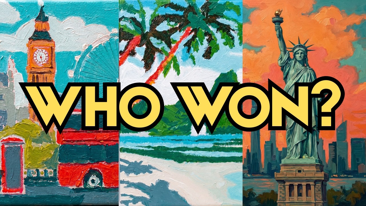 7 of Us Did a Birthday Painting Challenge… You Decide Who Won