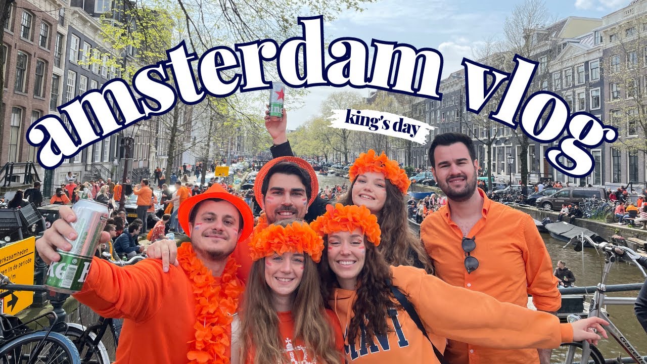 AMSTERDAM VLOG🍊 | king's day, sokak partileri, biraz dedikodu🙃 #kingsday