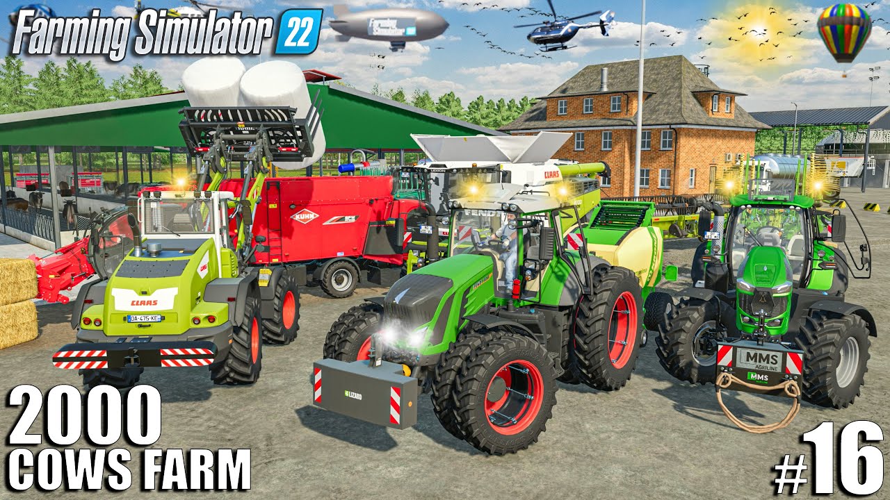 Feeding and Tending to 2000 COWS | 2000 Cows Farm Ep.16 | Farming Simulator 22