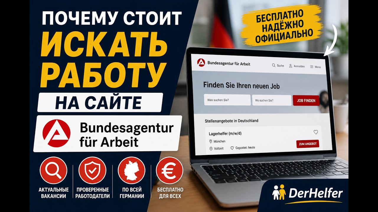 Почему стоит искать работу на сайте Bundesagentur f&uuml;r Arbeit