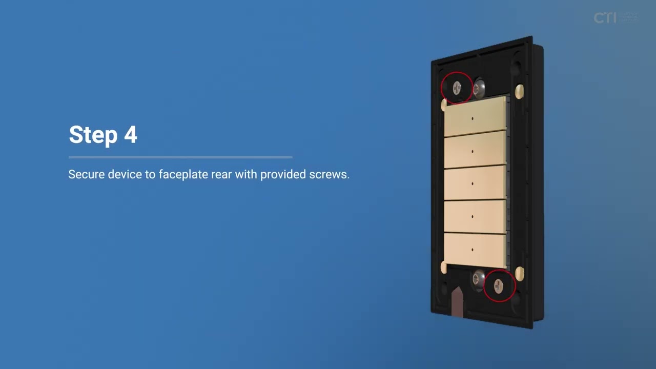 How to Install a Single Gang Metal Horizon® 2 Keypad with Cresnet® Communications