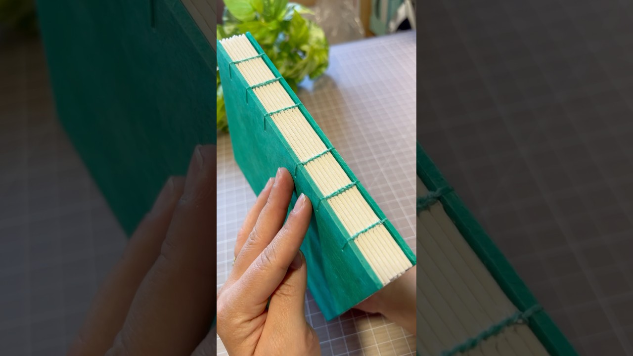 Fun book making - Turquoise 🍃🌿✨ #bookmaking #funcrafts #turquoise #bookbinding #handmade #books