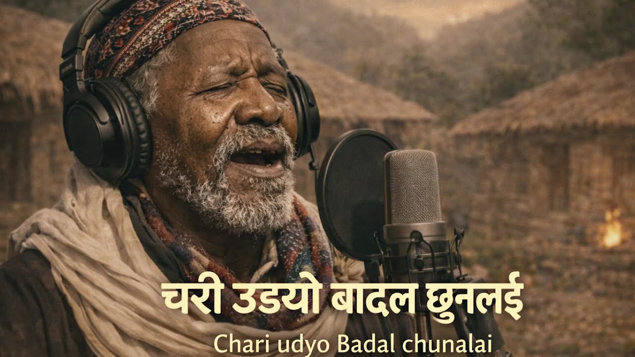 चरी उड्यो बादल छुनलाई ☁️🕊️ | Chari Udyo Badal Chunalai | AI Male Cover | Nepali Folk Song