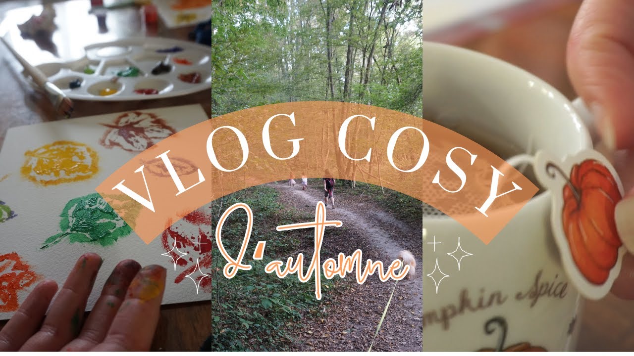 Ecole à la maison, peinture & forêt ♥ Cosy vlog d'automne