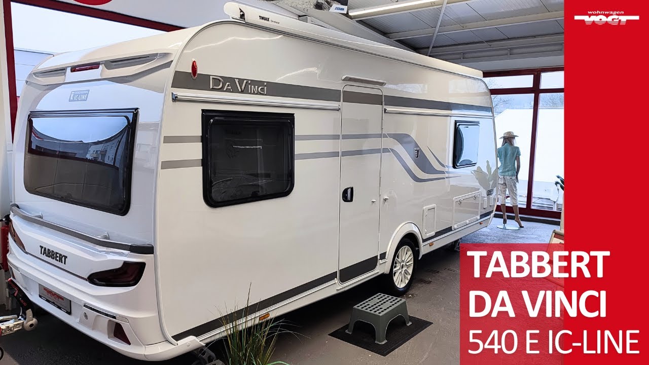 🥰 Tabbert Da Vinci 540 E IC-Line: Wohnwagen mit Komfort Schlafsystem, Ambientepaket, Markise uvm. 🥰