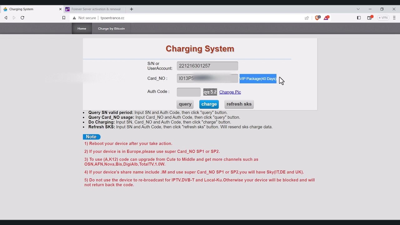 How to Check date and Renew Funcam Forever VIP Server