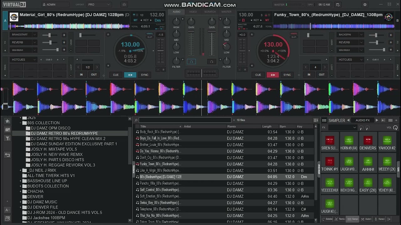 80s NONSTOP BY DJ DAMZ