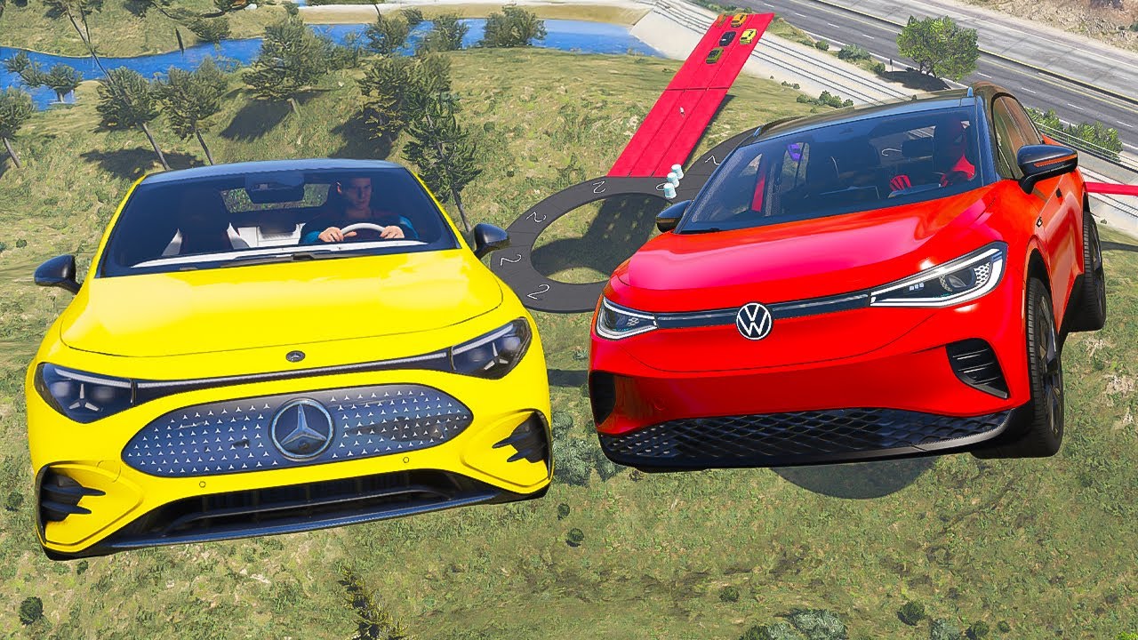Süper Elektrikli Arabalar Ehliyet Sınavı Parkurunda - GTA 5 MODS