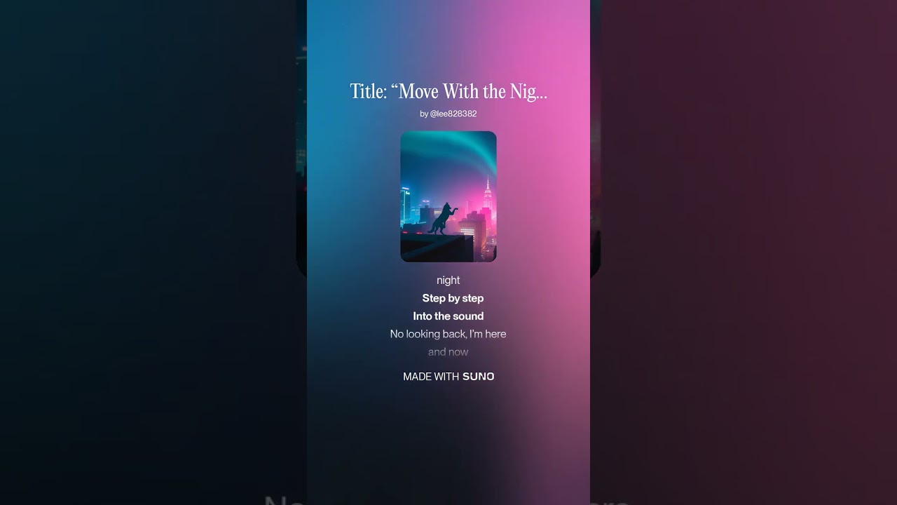 Title  “Move With the Night”