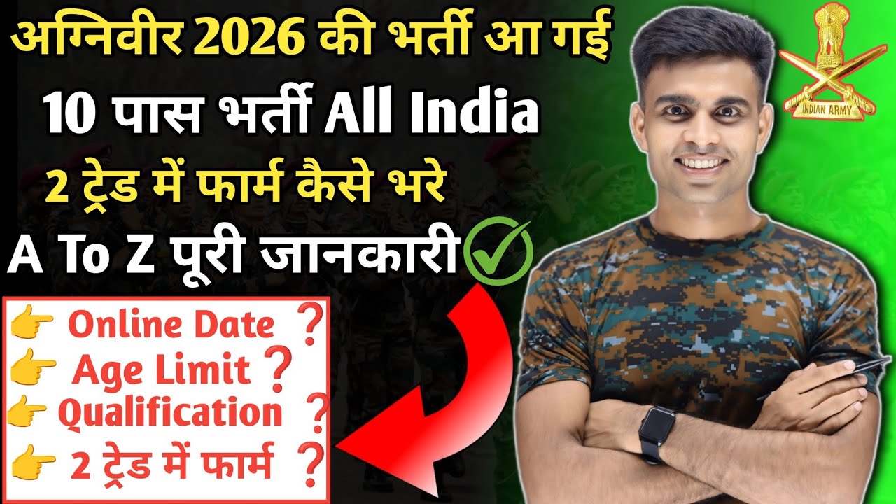 पूरे भारत के लिए अग्निवीर की नई भर्ती आ गई 💪|| agniveer new vacancy 2026| agniveer age limit 2026