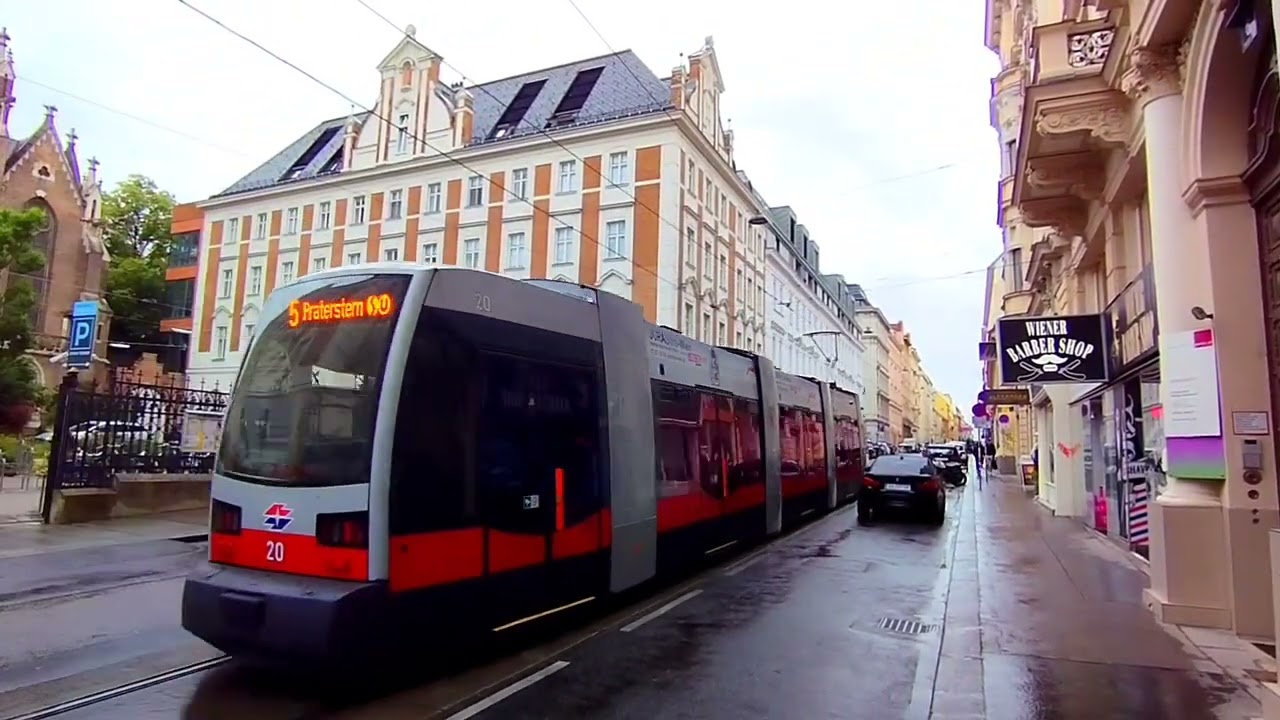 The city of Vienna, the capital of Austria, district 7, looks great, the European Union is OK today.