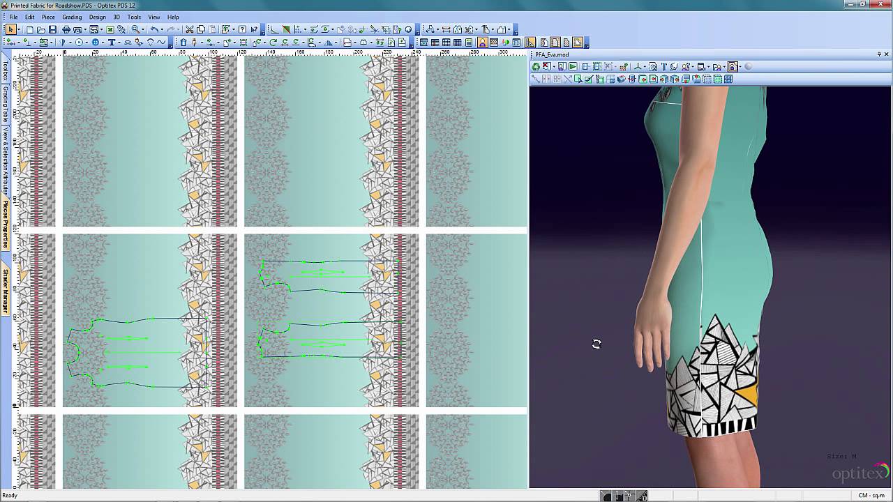 Optitex Printed Fabric Tool - 3D Fashion + Apparel Design Software