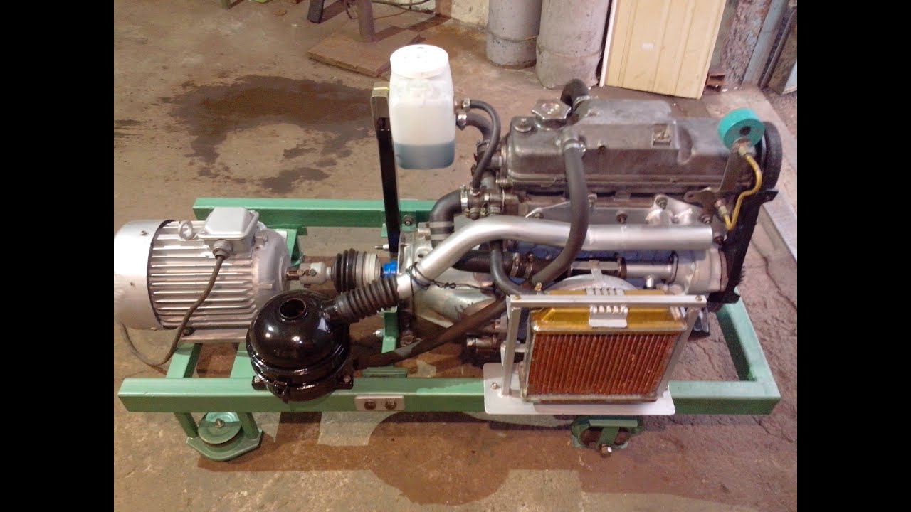 Компрессор из ДВС (ВАЗ-2108). Первый запуск, обкатка. The first launch, running.