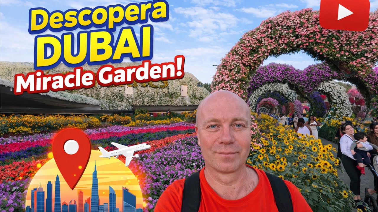 Cel mai instagramabil loc din Dubai ! Extrem de multe flori in mijlocul deșertului.