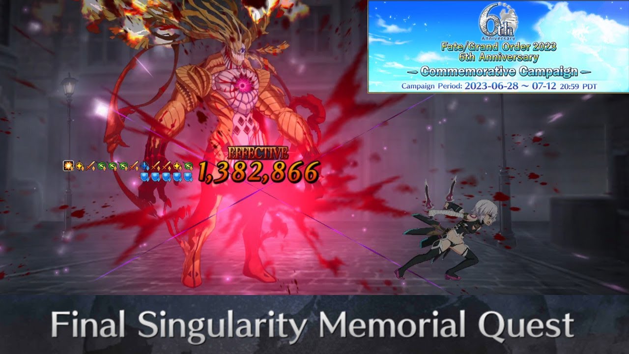 [6th Anni: Jack one-shots Goetia | Final Singularity Memorial Quest] 6th Anniversary 2023 | FGO NA
