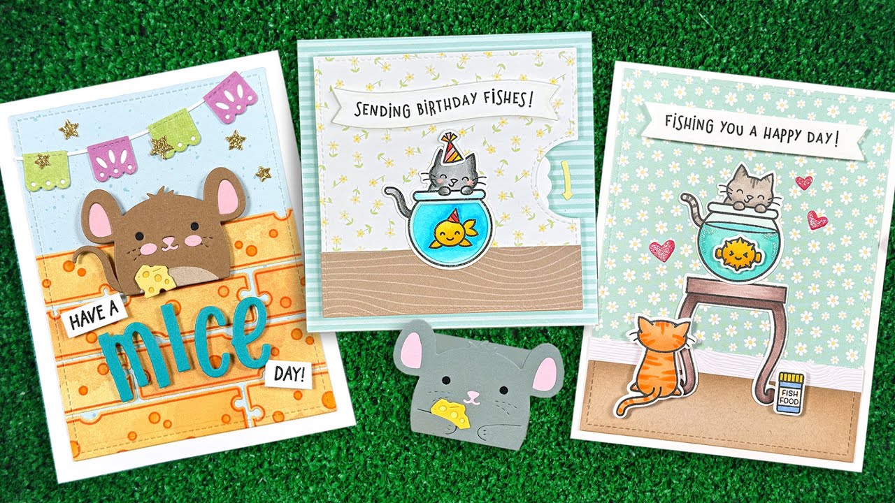 Intro to Keep on Swimming Add-On & Tiny Gift Box Mouse Add-On + 4 projects start to finish