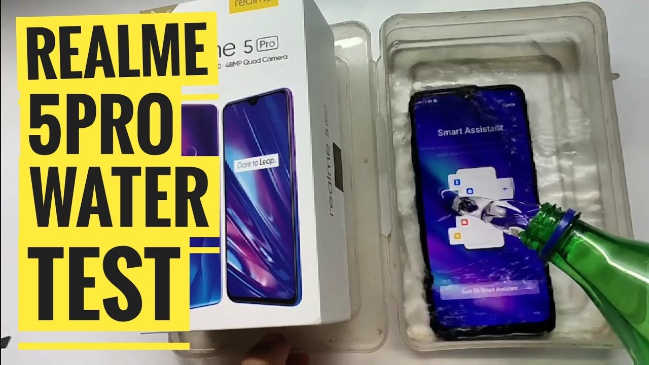 Realme 5pro Water Test