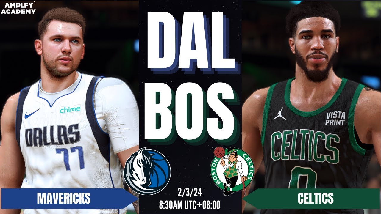 MAVERICKS vs CELTICS | FULL GAME SIMULATION | NBA 2K24 ULTRA REALISTIC GRAPHICS