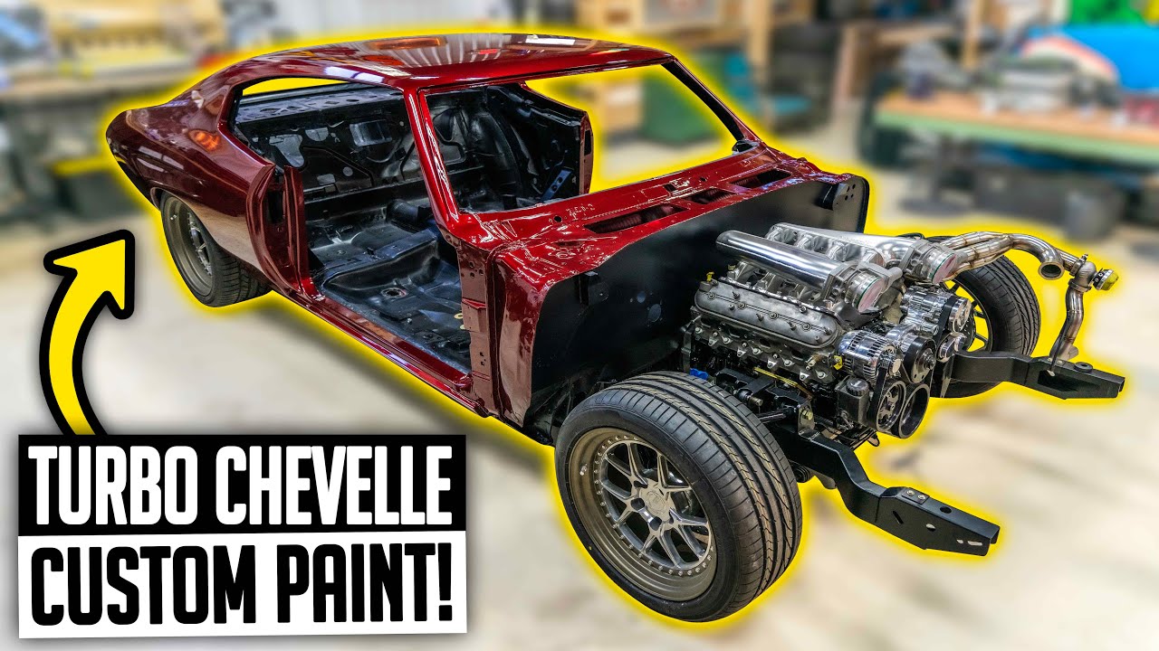 LSX Swapped Turbo Chevelle gets Custom Metallic Paint Job! - 1970 Twin Turbo Chevelle Ep. 17