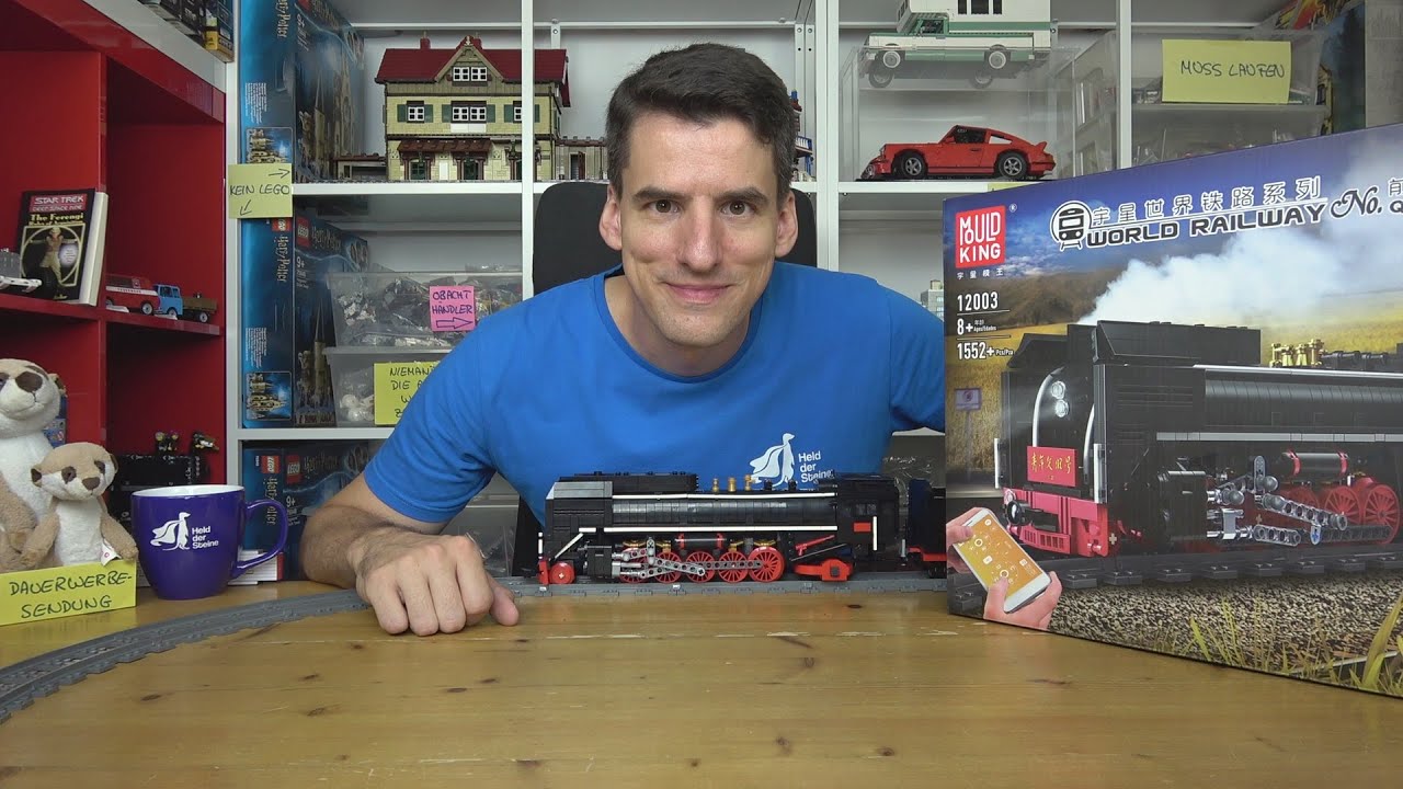 Beinahe gut, aber viel zu schnell! Mould King® World Railway 12003 QJ Steam Locomotive RC + Licht