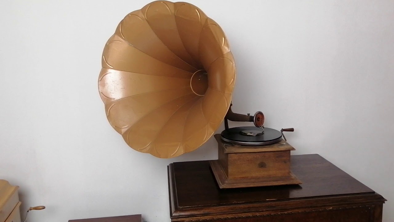 Patefon Pathe Diamond - gramofon z tubą szafirowa igła DoGramofonu.PL