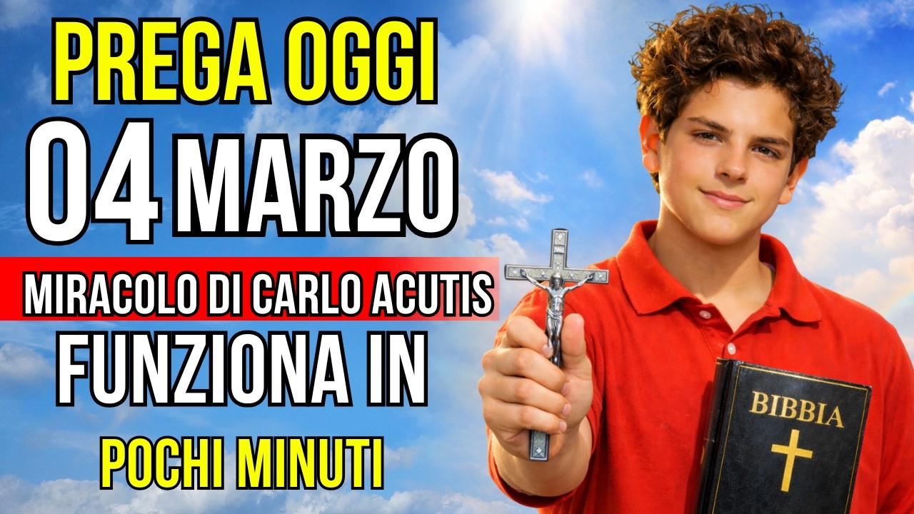 Preghiera di Carlo Acutis per situazioni senza via d'uscita! Quando la speranza finisce, LUI AGISCE!