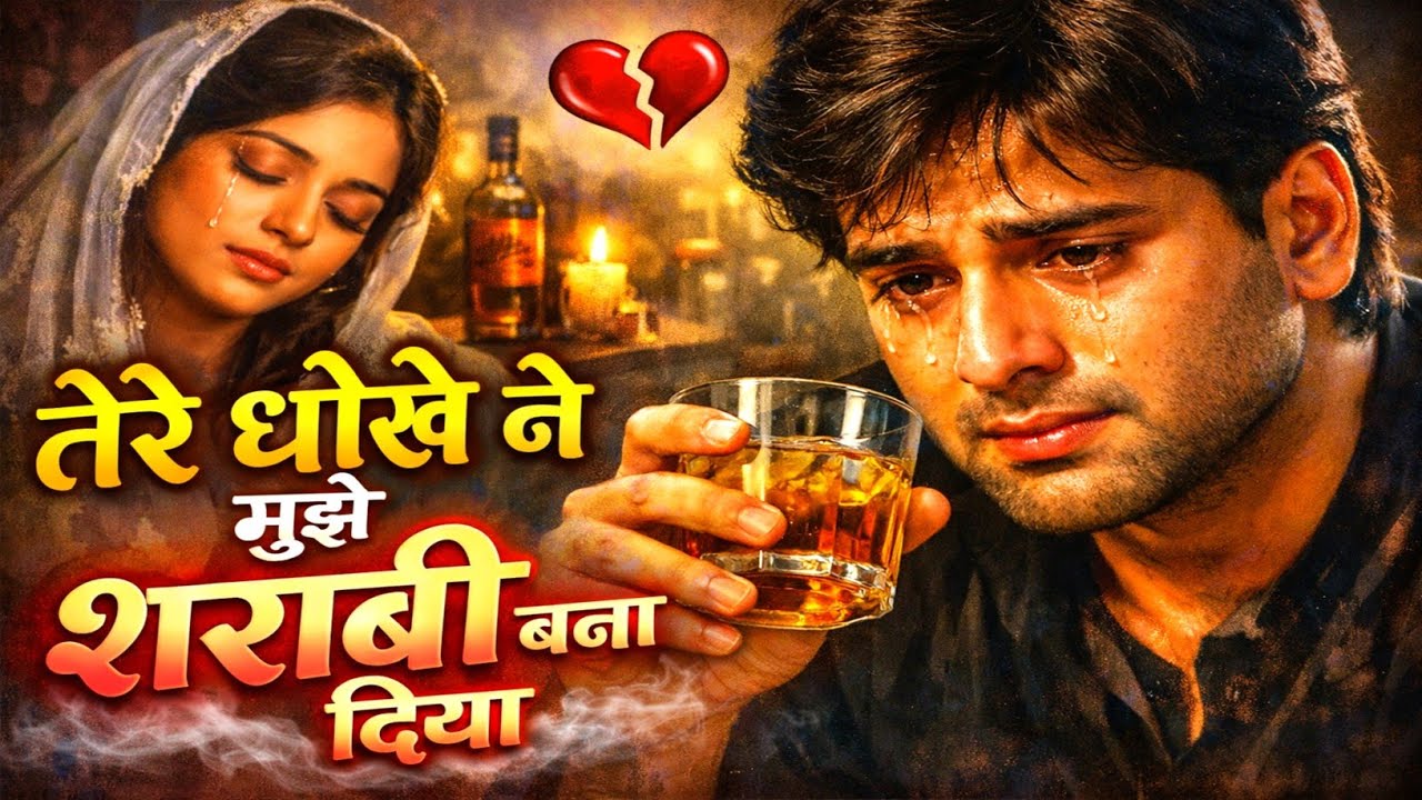 तेरे धोखे ने मुझे शराबी बना दिया 💔 | Very Sad Love Song | 90s Style Bollywood Breakup Song 2026