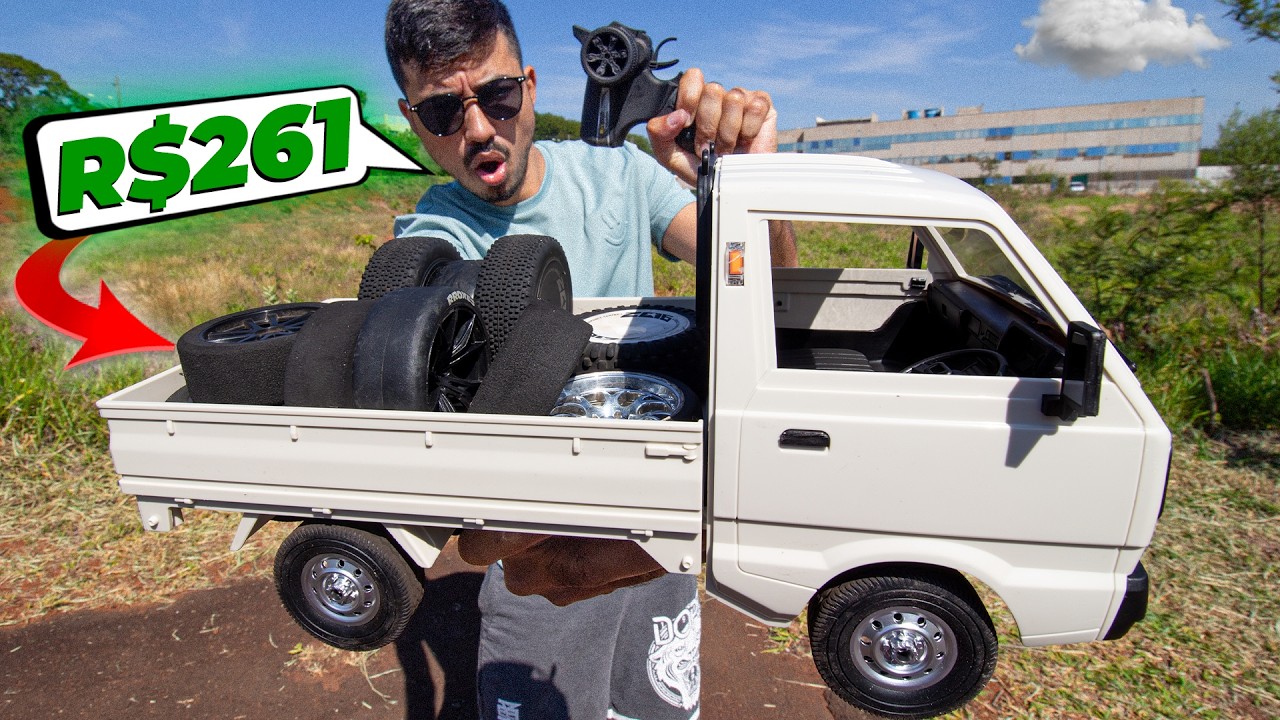 PAGUEI R$261 Nessa Caminhonete de Controle Remoto! Valeu a pena? Unboxing WPL D12 Escala 1:10