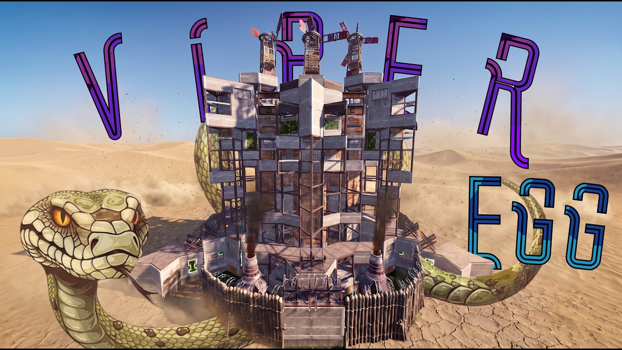 The Viper | Egg Base Design | Online Protection | 6 - 10 Players | Open Core | Rust 2026