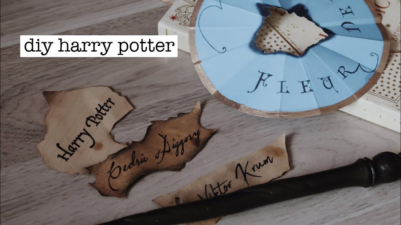 DIY HARRY POTTER | Les papiers de la Coupe de Feu