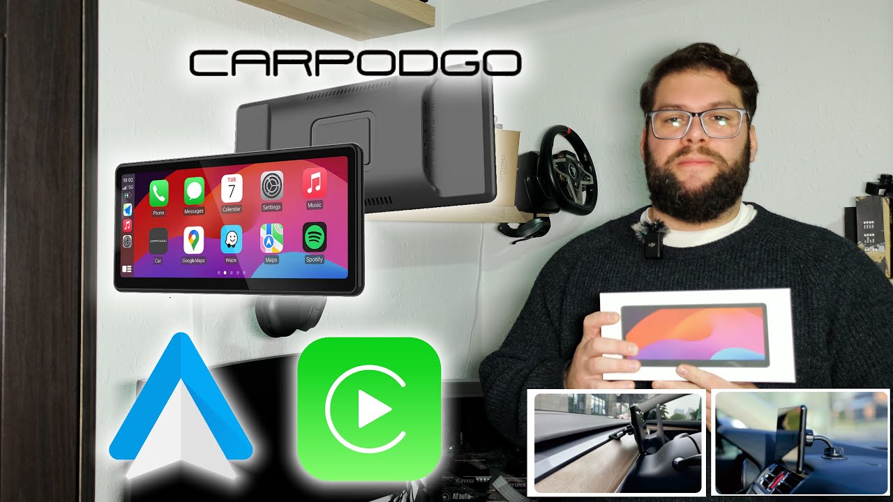 Pantalla CarpodGo - Carplay Android Auto en tu tesla