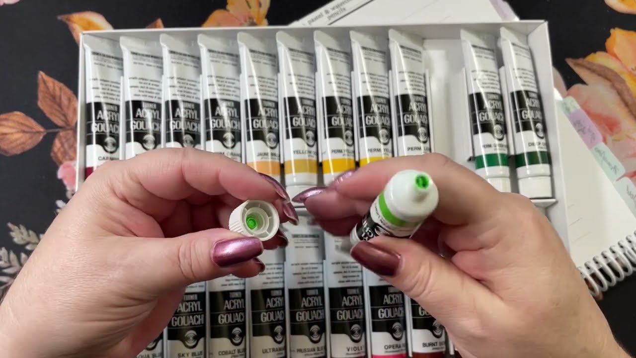 Turner Acrylic Paints | Swatching