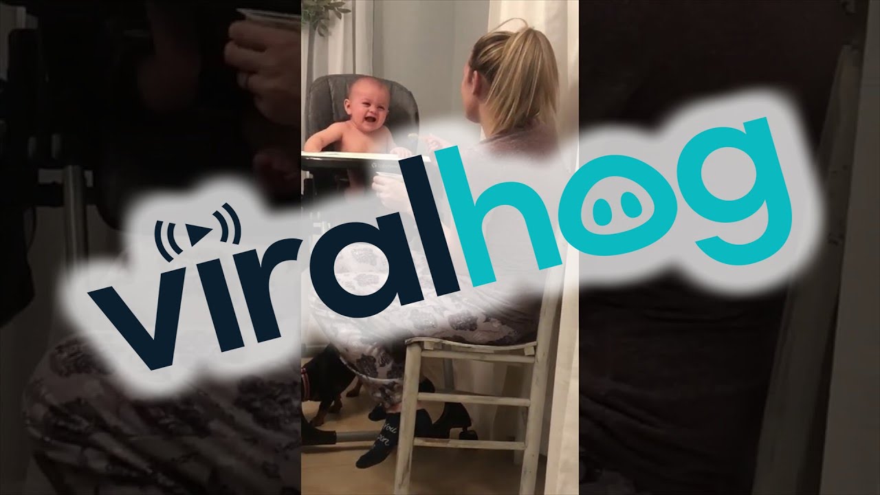 Baby Hysterically Laughing at Mom's Fake Sneezes || ViralHog