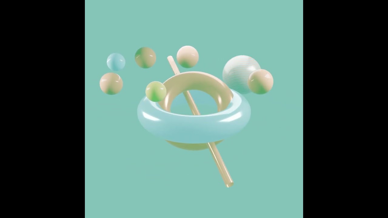 Calming 3D Shapes in Motion | 60FPS Soothing Visuals and Music