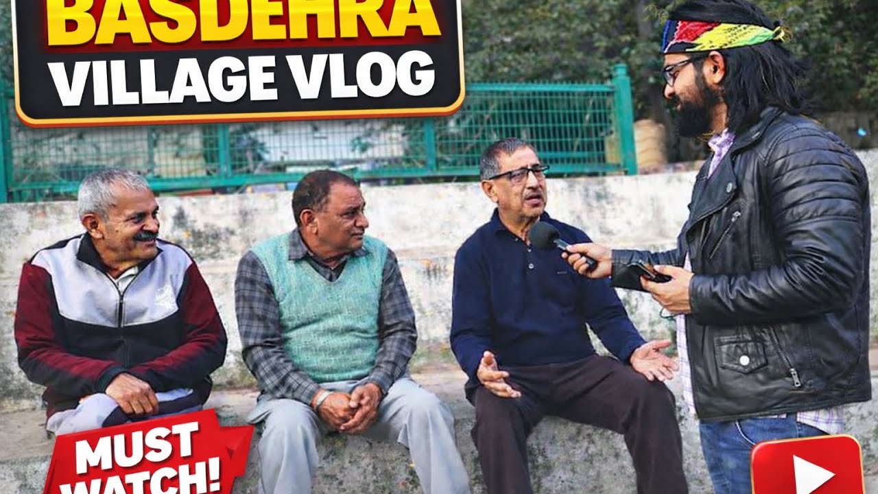 BASDEHRA VILLAGE VLOG AND INTERVIEWS @vishalkangvlog @ 