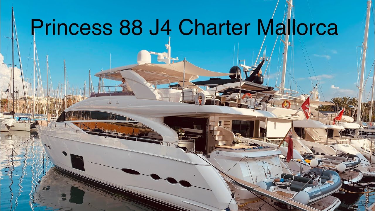 Princess 88 Charter J4 boats.co.uk #boats.co.uk #princess88 #J4princess88 #chartermallorca