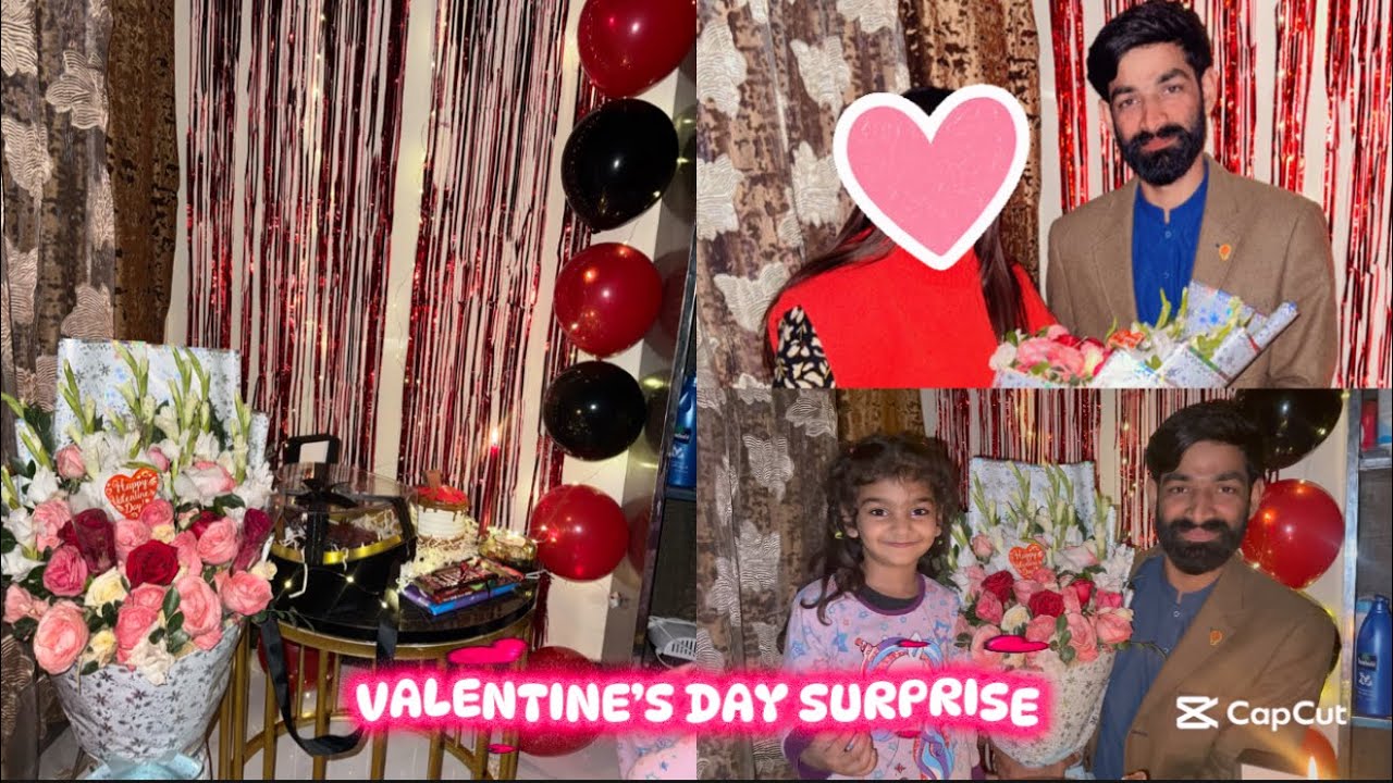 Mama ke sath mil k baba ko Valentine’s Day surprise dia❤️